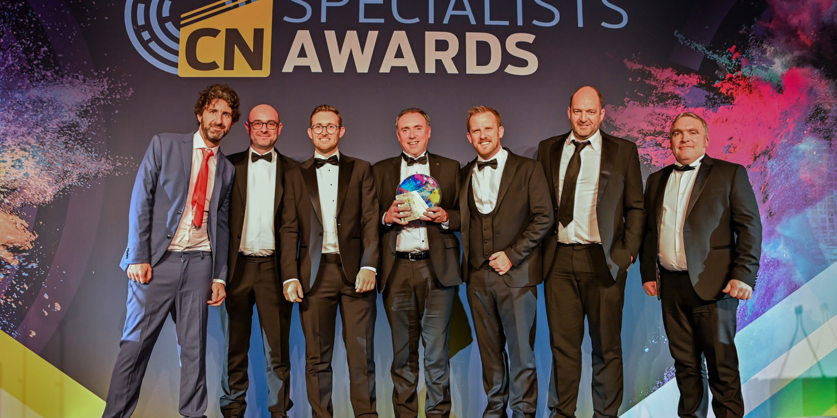 Pictured above (L-R): Mark Watson (Host), Tony Brady, Andrew Walker, Daniel O'Rourke, Gary Cowan, Jonathan Moore and Cathal McMullan.